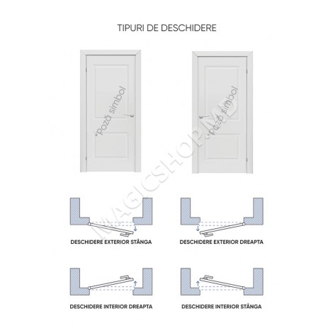Usa interior SD114 (60,70,80x200 cm) Alb
